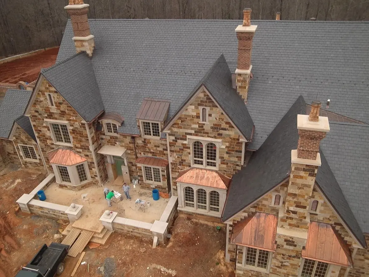Craftsman Roofing Slate Roof Repair project in Brookhollow